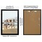 Americanflat Quick-Change Photo Storage Display Frame - Store up to 35 Pictures at Once with Elastic Strap Storage - Shatter Resistant Glass - Hanging Hardware - Includes Easel - Black